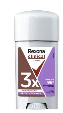 Desodorante Creme Rexona Women Clinical Extra Dry 96h