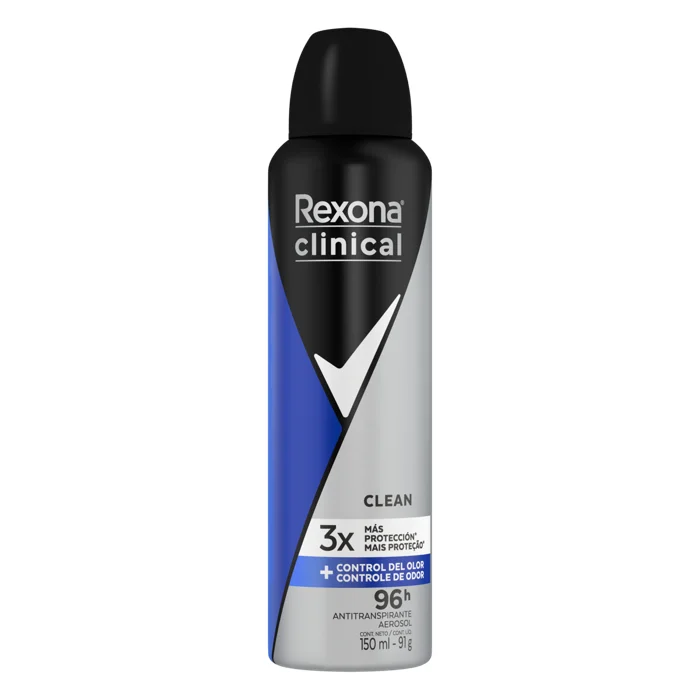 Desodorante Aerossol Rexona Clinical Clean 91 g