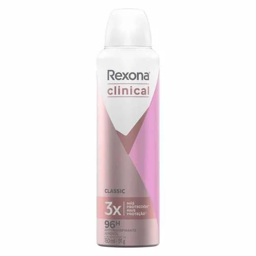 Desodorante Aerossol Rexona Clinical Classic Feminino 91 g