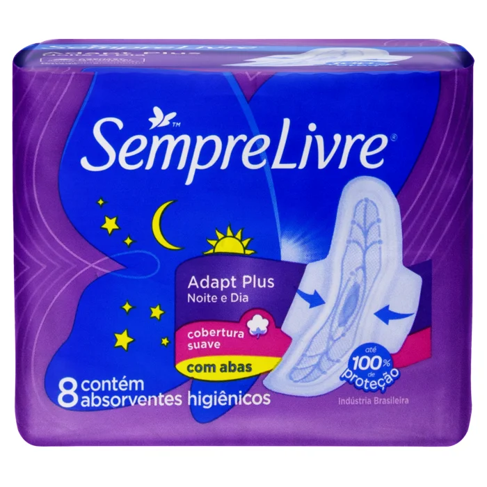 Absorvente Sempre Livre Noturno com Abas