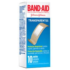 Curativo Band-Aid Transparente 10 Unidades