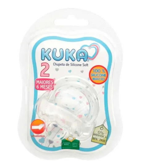 Chupeta Kuka Silicone Soft Ortodôntica Fase 2
