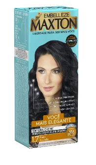 Tintura Maxton 1.7 Preto Azulado + Blindagem