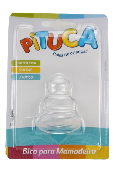 Bico de Mamadeira Pituca Silicone Ortodôntico