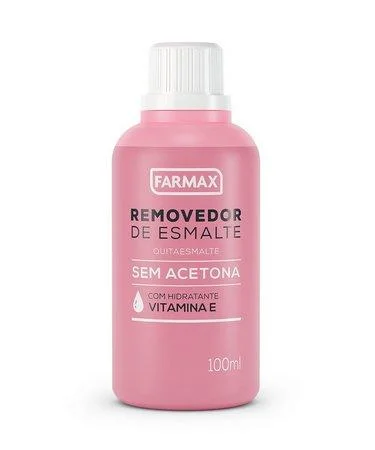 Removedor de Esmalte Farmax Vitamina E sem Acetona