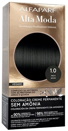 Tonalizante Alta Moda Kit 1.0 Preto Natural