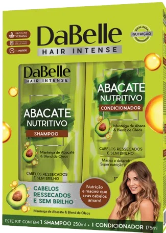 Kit Dabelle Shampoo + Condicionador Abacate 425 ml