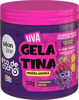 Gelatina Salon Line Todecacho Kids Uva 550 g